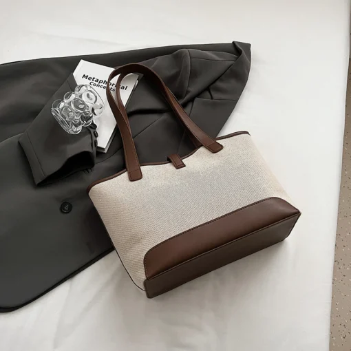 Bolsa Feminina Tote Harper Lona Premium – Casual Chic - Image 2